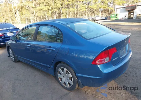 2007 Honda Civic Lx from USA, damaged, VIN 1HGFA16557L134187